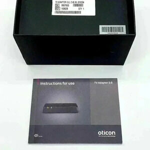 NIB Oticon TV Adapter Bluetooth Hearing Aid